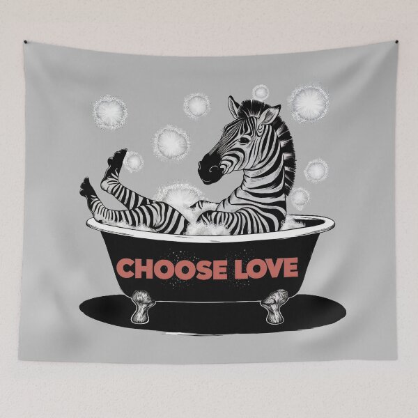 Item preview, Zebra In A Bathtub by Just Choose Love designed and sold by JustChooseLove.