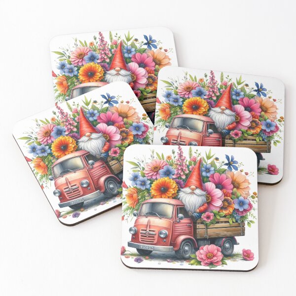 Item preview, Gnome,Flowers,Truck,Spring designed and sold by deniz kaya.