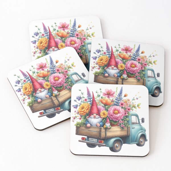 Item preview, Gnome,Flowers,Truck,Spring designed and sold by deniz kaya.