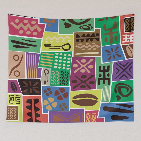 Item preview, African mud cloth Bogolan design designed and sold by Wolagno.