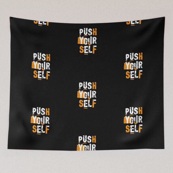 Item preview, Push your self t-shirt, unisex shirt, funny shirts, women shirt, life quote t-shirts designed and sold by kandoussishop.