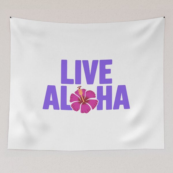 Item preview, Live Aloha. Pink and Purple Flower designed and sold by PMCreative.