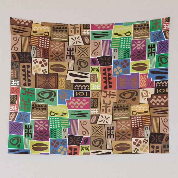 Item preview, African mud cloth Bogolan design designed and sold by Wolagno.