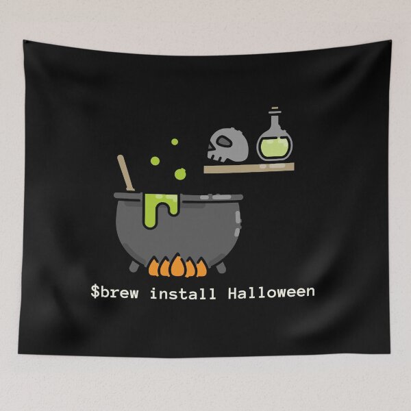 Item preview, $Brew Install Halloween - Tech Halloween designed and sold by Circle-Cats.