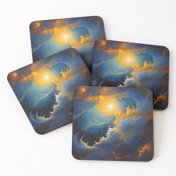 Item preview, Blue and Yellow Cosmic Radiance designed and sold by BirdsnStuff.