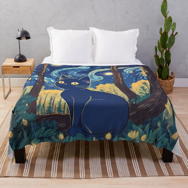 Item preview, Van Gogh's Nighttime Neko designed and sold by ionax123.