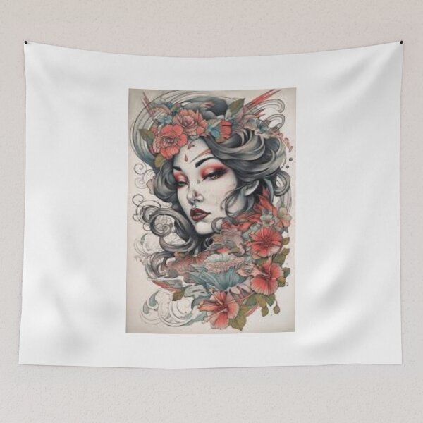 Item preview, Retro flower girl designed and sold by davidbjones254.
