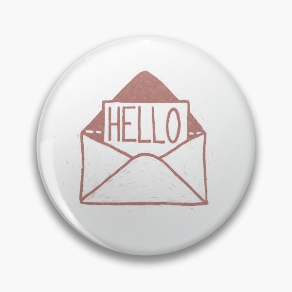 Item preview, Hello note Linocut - red designed and sold by SketchyHeart.