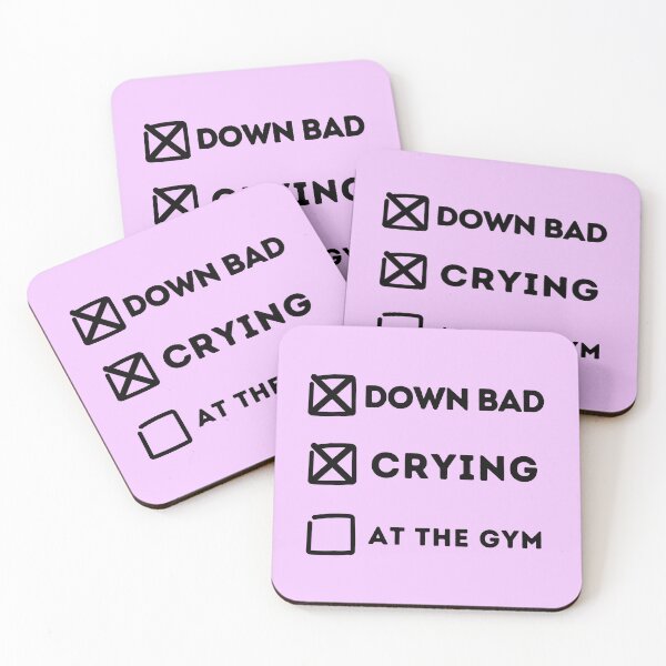 Item preview, Down Bad Crying, but Not at the Gym designed and sold by KWZCreates.