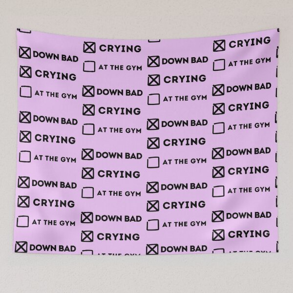 Item preview, Down Bad Crying, but Not at the Gym designed and sold by KWZCreates.