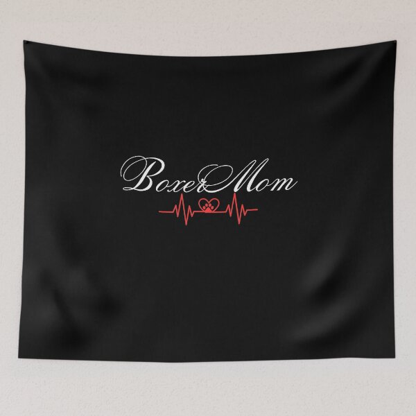 Item preview, Boxer Mom Heartbeat Design designed and sold by BoxerDogNation.