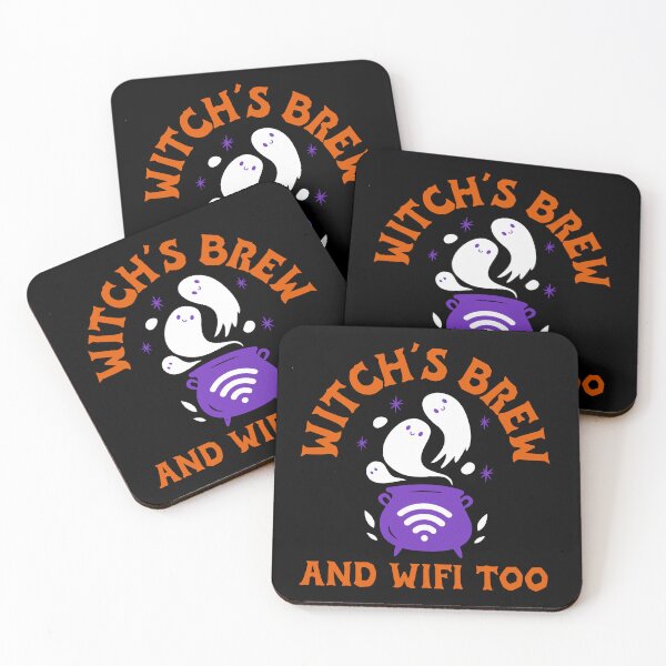 Item preview, Witch's Brew and Wifi Too - Tech Halloween designed and sold by Circle-Cats.