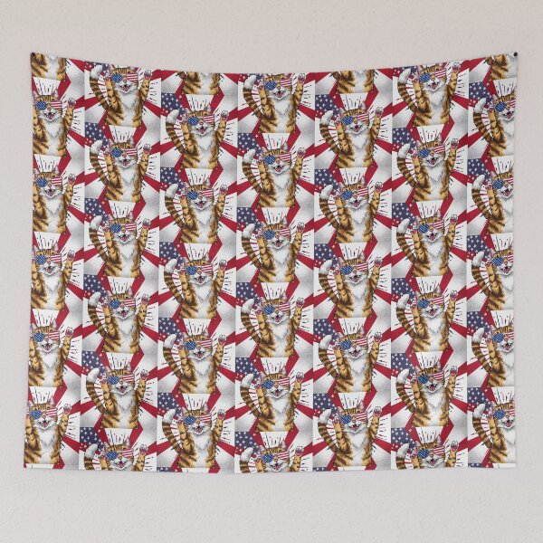 Item preview, Excitable 4th of July Cat With Toe Beans designed and sold by PinkGoddessLove.