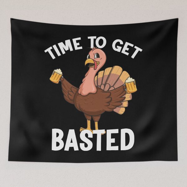 Item preview, Time To Get Basted Funny Thanksgiving Design designed and sold by PNGShop.
