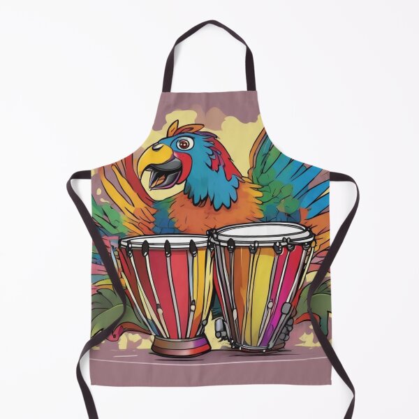 Item preview, Rumbero Parrot Playing Timbales designed and sold by butikoshop.