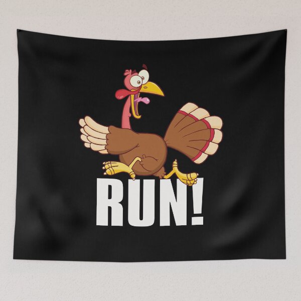 Item preview, Run Turkey Run Funny Thanksgiving Design designed and sold by PNGShop.