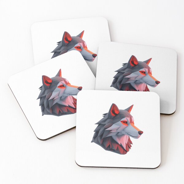 Item preview, Cartoon Style Wolf Logo Stickers, Logo, Illustration, Wall arts, Art Prints and More designed and sold by Kevin Lou.