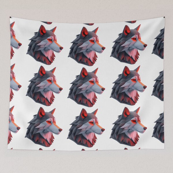 Item preview, Cartoon Style Wolf Logo Stickers, Logo, Illustration, Wall arts, Art Prints and More designed and sold by Kevin Lou.
