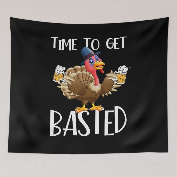 Item preview, Time To Get Basted Funny Thanksgiving Design designed and sold by PNGShop.