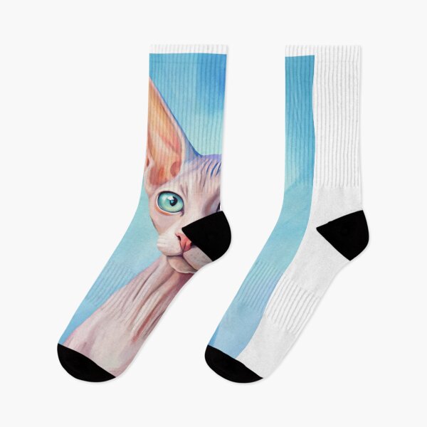 Item preview, A cute, Sphynx cat with big, green eyes with a sweet and innocent expression, a sense of warmth and affection. designed and sold by MAR1RJD.