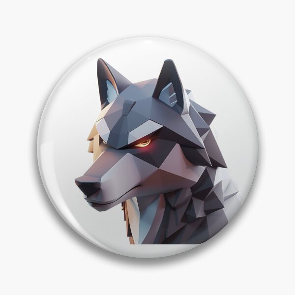 Item preview, Cartoon Style Wolf Logo Stickers, Logo, Illustration, Wall arts, Art Prints and More designed and sold by Kevin Lou.