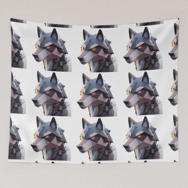 Item preview, Cartoon Style Wolf Logo Stickers, Logo, Illustration, Wall arts, Art Prints and More designed and sold by Kevin Lou.