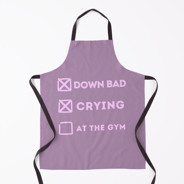 Item preview, Down Bad Crying Not at the Gym in Baby Pink designed and sold by KWZCreates.