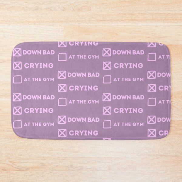 Item preview, Down Bad Crying Not at the Gym in Baby Pink designed and sold by KWZCreates.