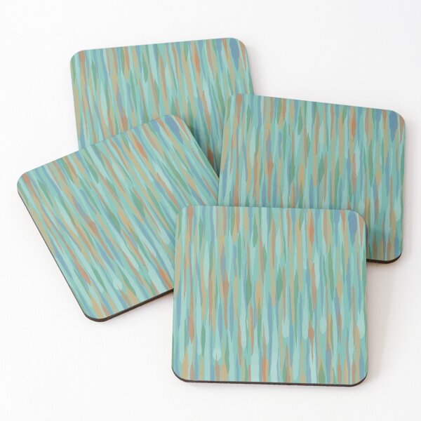 Item preview, Aquamarine brushstroke prints designed and sold by Maria Santos Prieto.