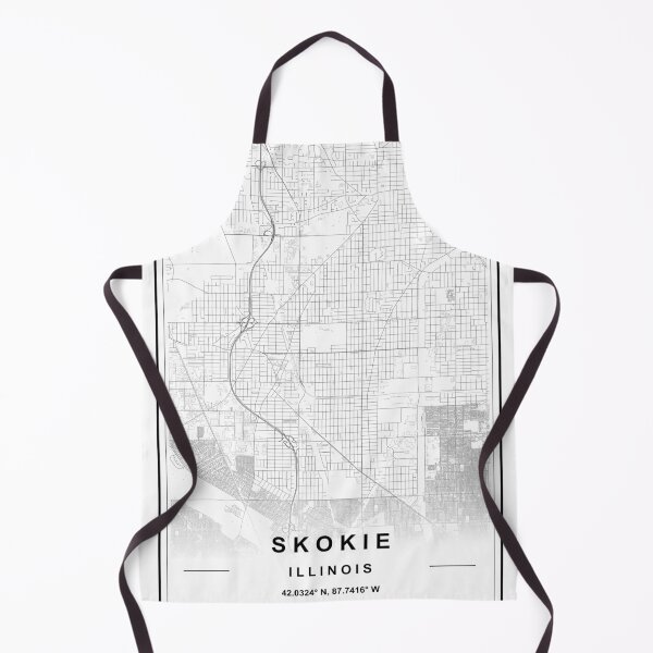 Item preview, Skokie City Map designed and sold by SHAMPAIN-ART-CO.