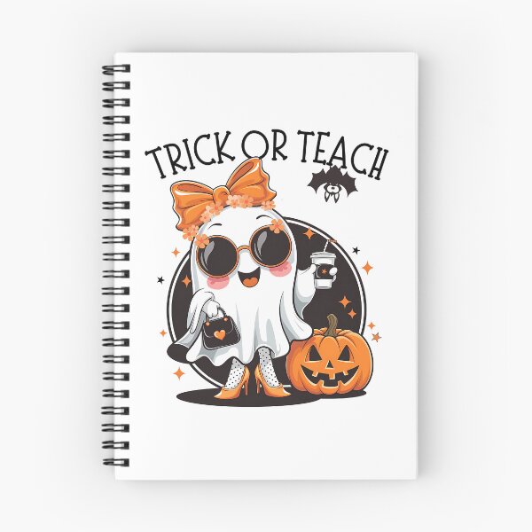 Item preview, Teacher Halloween Trick Or Teach Cute Ghost Coffee Pumpkins designed and sold by BloomMarch.