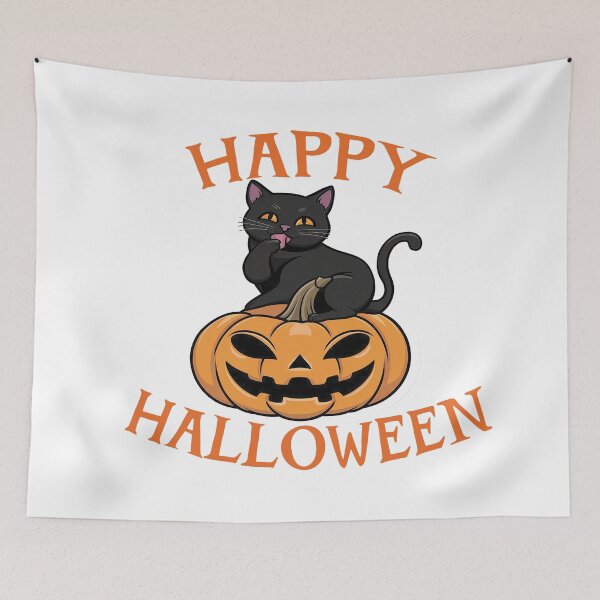 Item preview, Happy Halloween: Pumpkin Purfect Cat designed and sold by Sensepiphoria.