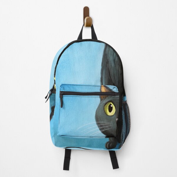 Item preview, black cat with piercing green eyes, its fur soft and velvety, The cat's expression is both curious and aloof designed and sold by MAR1RJD.