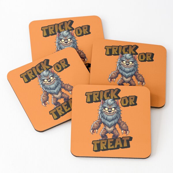 Item preview, Trick or Treat -  Jerry a fuzzy lovable Werewolf out hunting for candy on Halloween designed and sold by 3DAF.