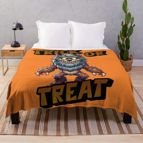 Item preview, Trick or Treat - Jerry a fuzzy lovable Werewolf out hunting for candy on Halloween designed and sold by 3DAF.