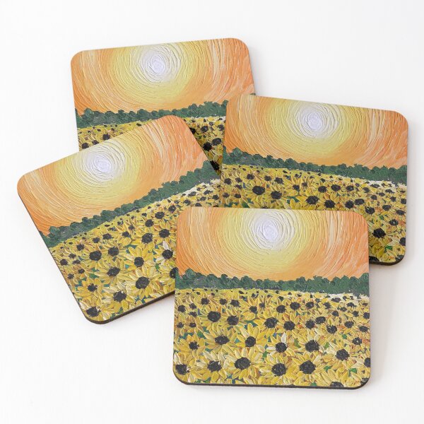 Item preview, Beautiful Sunflower fields | Sunflower | Happy  designed and sold by Saniya's Art Studio.