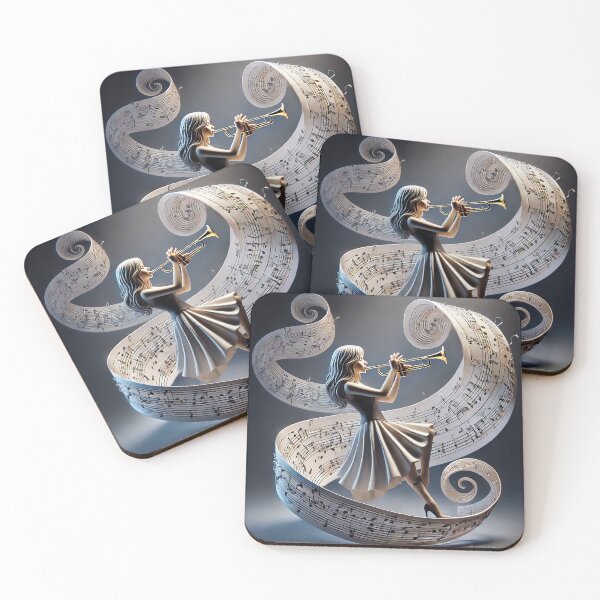 Item preview, Trumpet Serenade: Origami Sheet Music Art designed and sold by MySheetMusicArt.