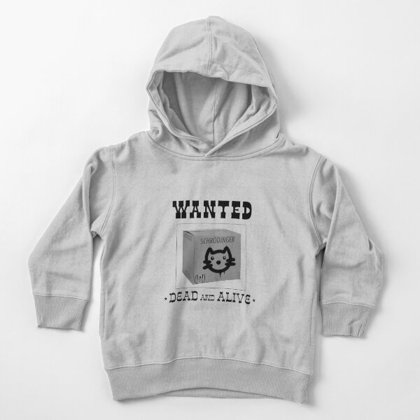 Schrodinger's Cat Wanted Toddler Pullover Hoodie