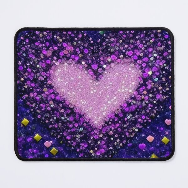 Item preview, Pink Heart Glitter designed and sold by TheDarkWardrobe.