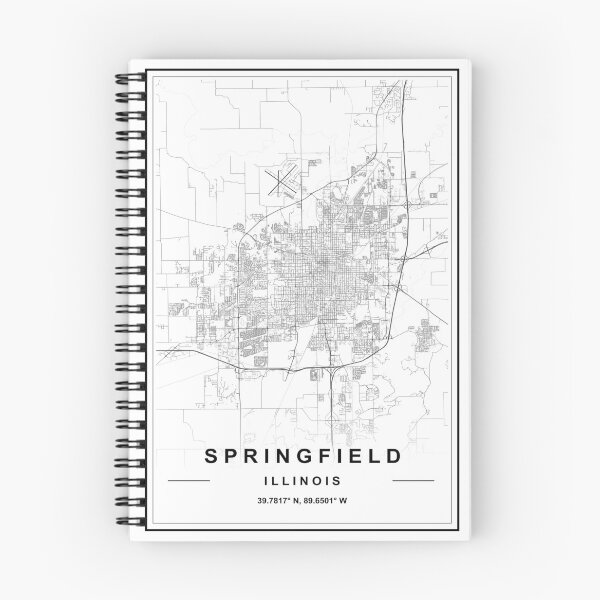 Item preview, Springfield City Map designed and sold by SHAMPAIN-ART-CO.
