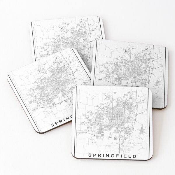 Item preview, Springfield City Map designed and sold by SHAMPAIN-ART-CO.