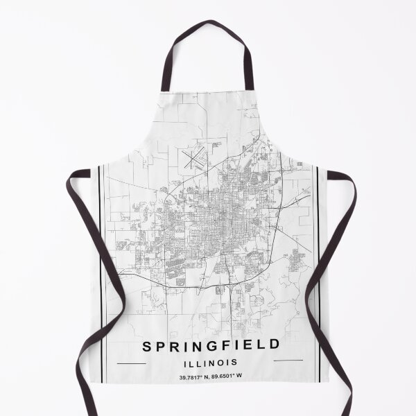 Item preview, Springfield City Map designed and sold by SHAMPAIN-ART-CO.