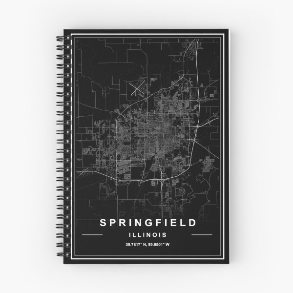 Item preview, Springfield City Map designed and sold by SHAMPAIN-ART-CO.
