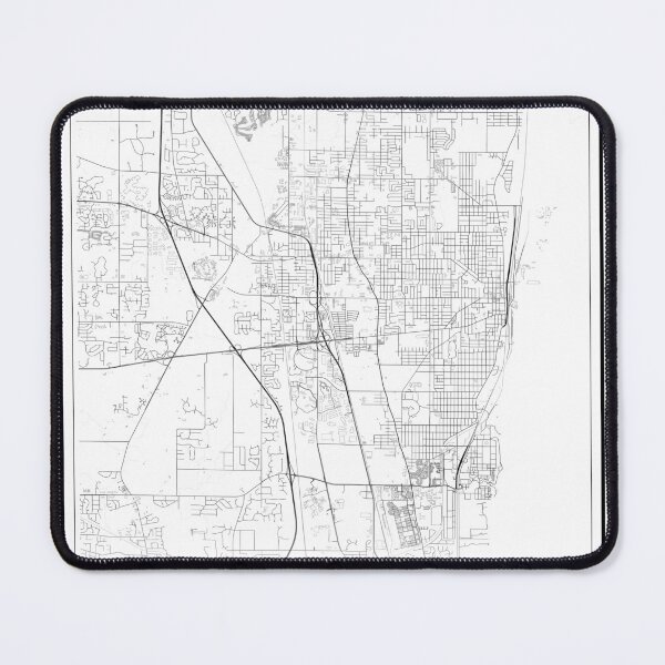 Item preview, Waukegan City Map designed and sold by SHAMPAIN-ART-CO.