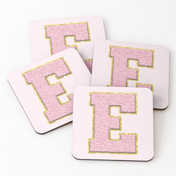 Item preview, E Preppy Varsity Letter Patch designed and sold by Creative Brat Design Studio.
