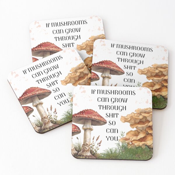 Item preview, Mushroom Motivational Fall Design designed and sold by PrintinglyArt.