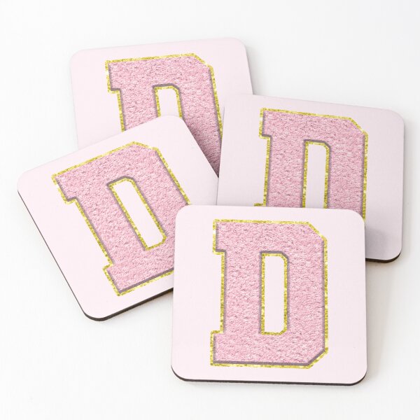 Item preview, D Preppy Varsity Letter Patch designed and sold by Creative Brat Design Studio.