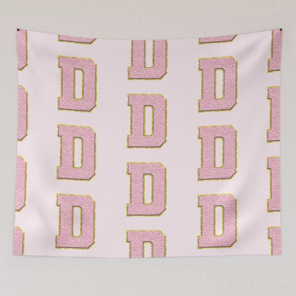 Item preview, D Preppy Varsity Letter Patch designed and sold by Creative Brat Design Studio.
