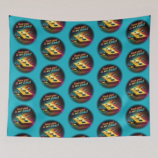 Item preview, Cornhole - Your Hole Is My Goal - Beanbag - Blue designed and sold by JLEmporium.