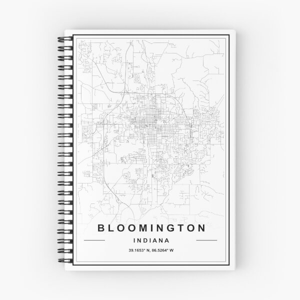 Item preview, Bloomington City Map designed and sold by SHAMPAIN-ART-CO.